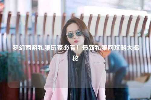 夢幻西游私服玩家必看！最新私服網(wǎng)攻略大揭秘